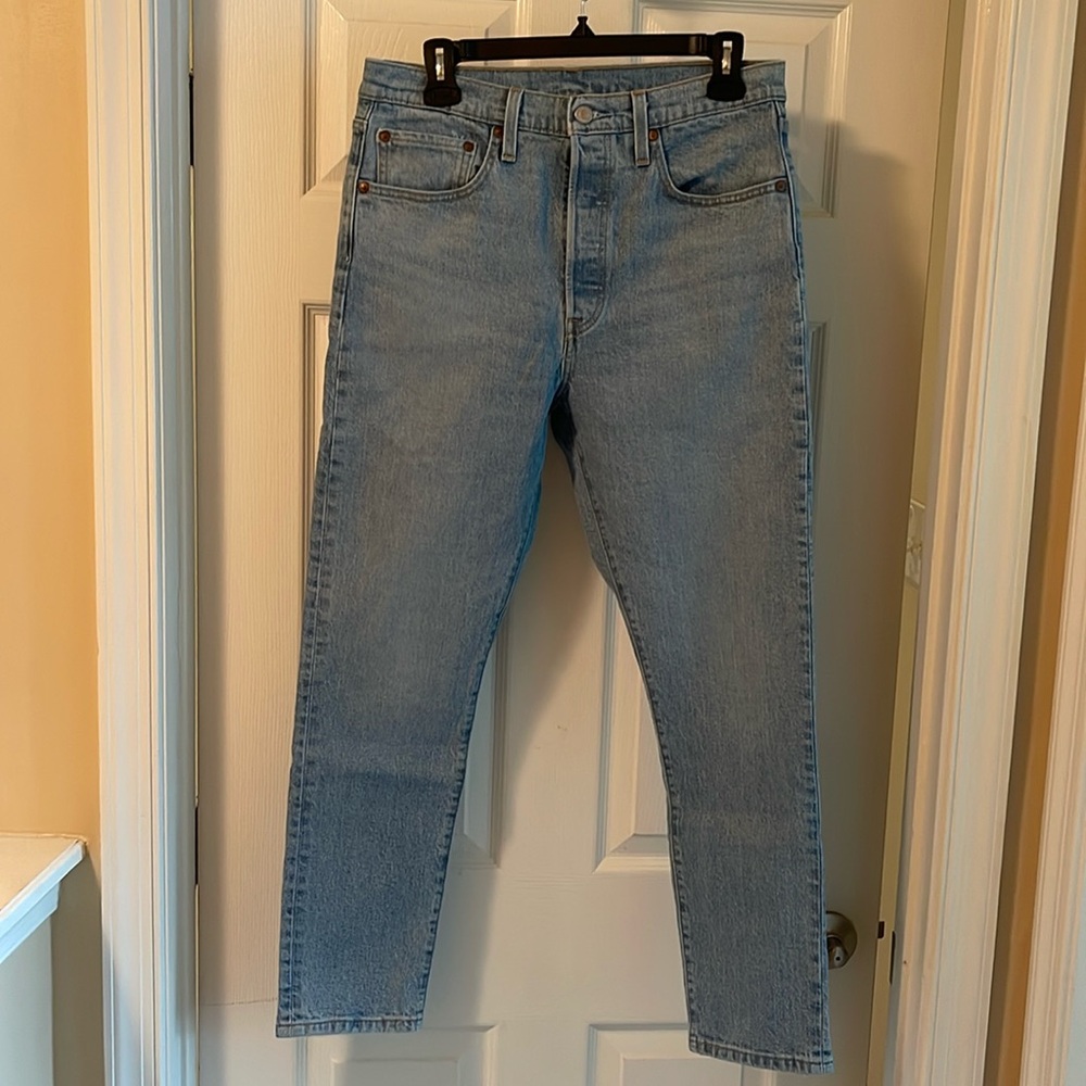 Mens premium Levi button up style 501 skinny jeans